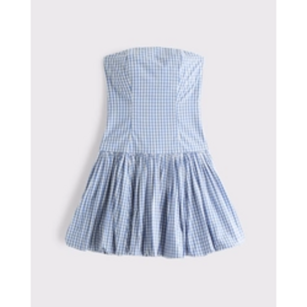 Abercrombie Women's Bubble Hem Mini Dress in Blue